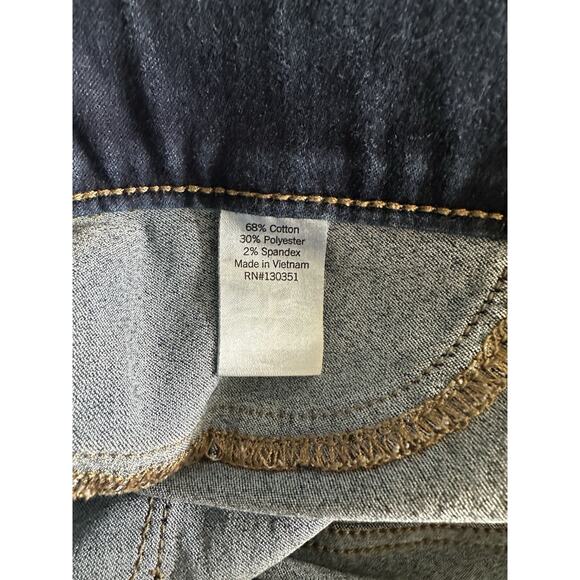 Sonoma Dark Blue Pull On Stretch Denim Ankle Jeggings Women's ~16 - Picture 4 of 4